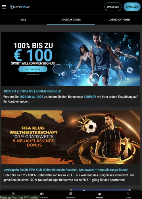 >Starte Silverplay Casino